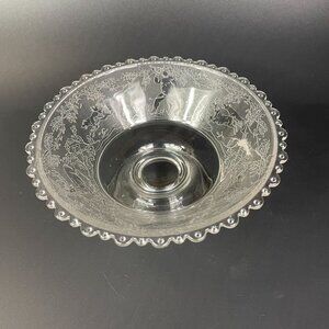 Antique Dithridge & Company Cupid's Hunt Crystalloid Low Compote 1879